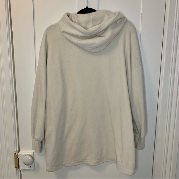 White Fleece Hoodie - Picture 2 of 3